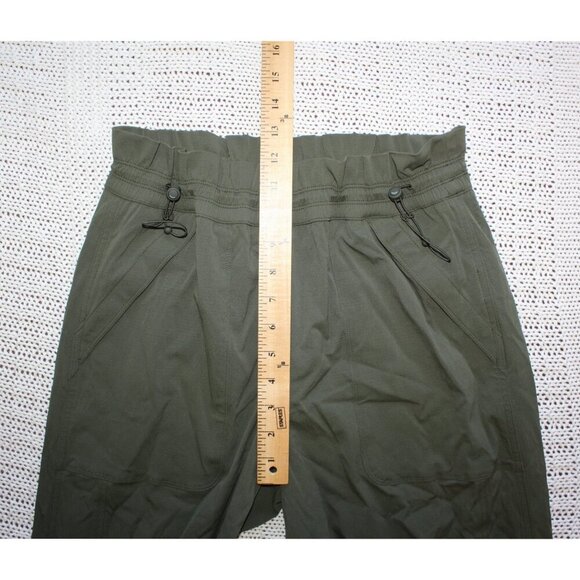 Athleta Trekkie High Rise Parachute Pant Size 8 Aspen Olive Elastic Waist - Picture 4 of 13